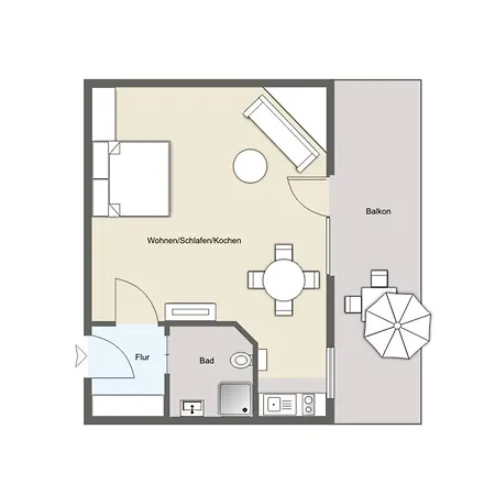 Appartementhaus Bracht - Merresrauschen 2 Appartement